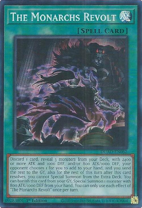 The Monarchs Revolt [DUAD-EN062] Super Rare | Exor Games Truro