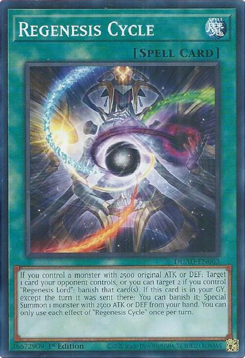 Regenesis Cycle [DUAD-EN063] Common | Exor Games Truro