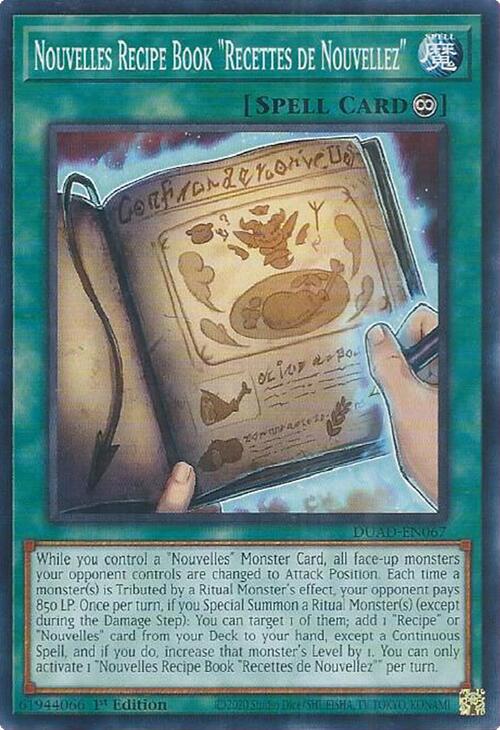 Nouvelles Recipe Book "Recettes de Nouvellez" [DUAD-EN067] Common | Exor Games Truro