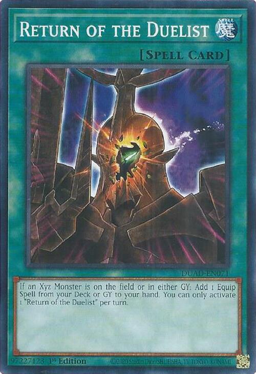 Return of the Duelist (card) [DUAD-EN071] Common | Exor Games Truro