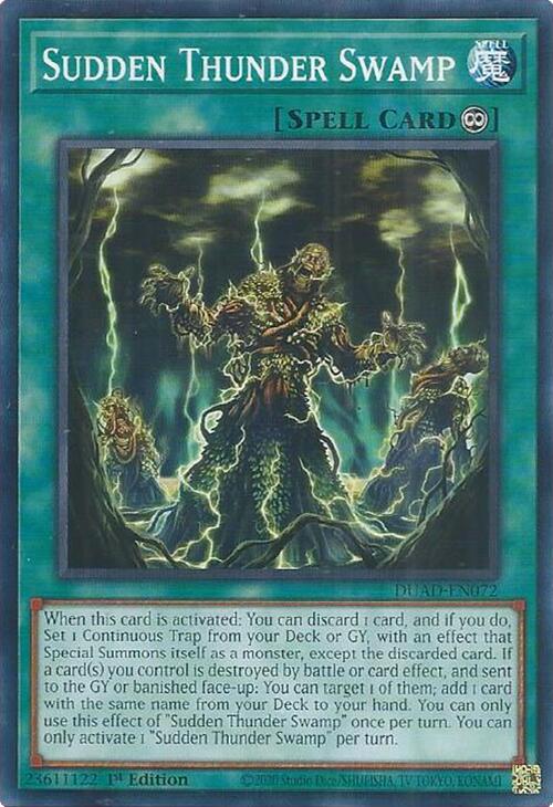 Sudden Thunder Swamp [DUAD-EN072] Common | Exor Games Truro