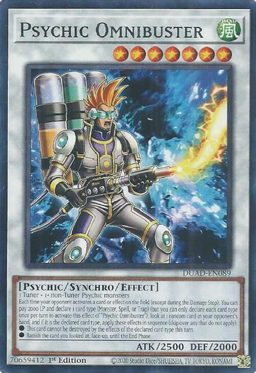 Psychic Omnibuster [DUAD-EN089] Common | Exor Games Truro