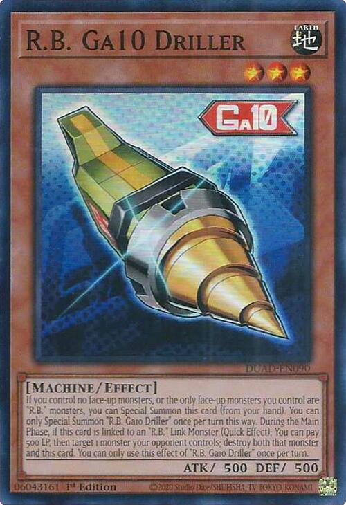R.B. Ga10 Driller [DUAD-EN090] Super Rare | Exor Games Truro