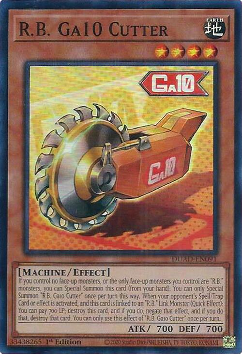 R.B. Ga10 Cutter [DUAD-EN091] Super Rare | Exor Games Truro