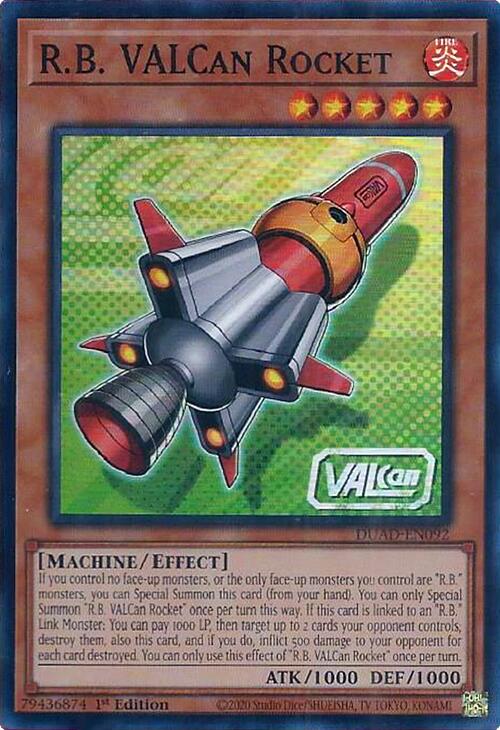 R.B. VALCan Rocket [DUAD-EN092] Super Rare | Exor Games Truro