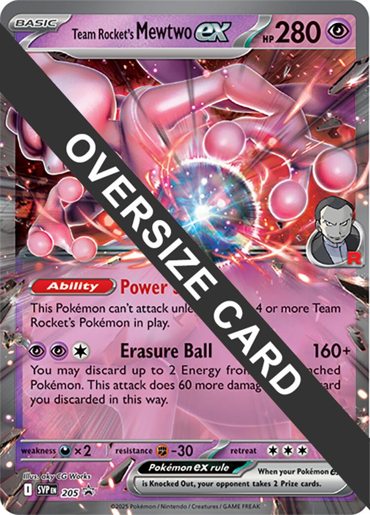 Team Rocket's Mewtwo ex (205) (Jumbo Card) [Scarlet & Violet: Black Star Promos] | Exor Games Truro