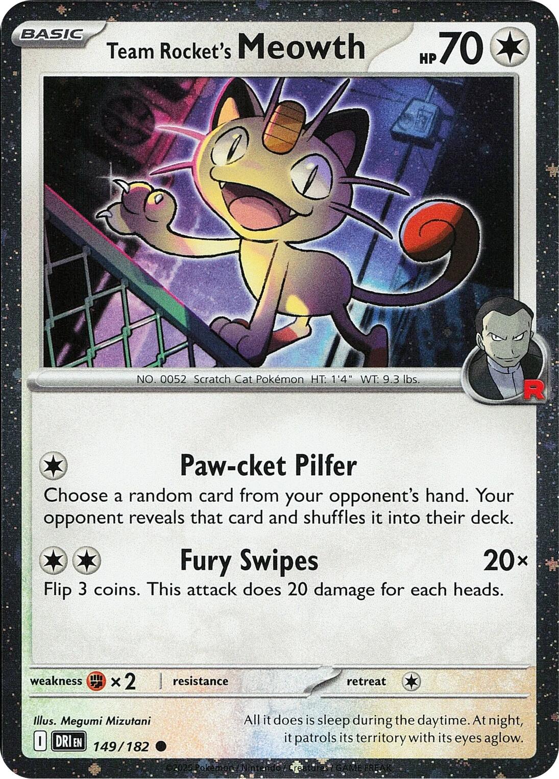 Team Rocket's Meowth (149/182) (Cosmos Holo) [Miscellaneous Cards] | Exor Games Truro