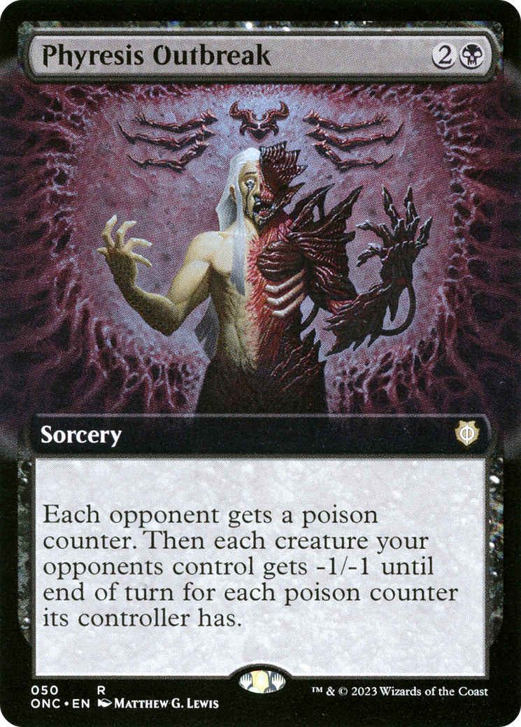 Phyresis Outbreak (Extended Art) [Phyrexia: All Will Be One Commander] | Exor Games Truro