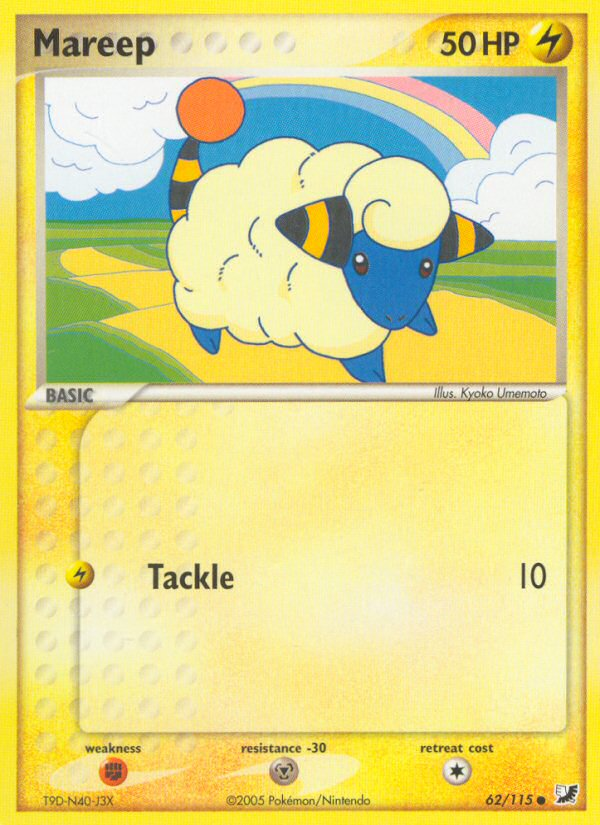 Mareep (62/115) [EX: Unseen Forces] | Exor Games Truro