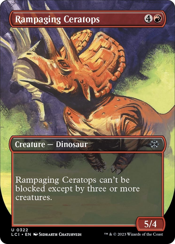 Rampaging Ceratops (Borderless) [The Lost Caverns of Ixalan] | Exor Games Truro