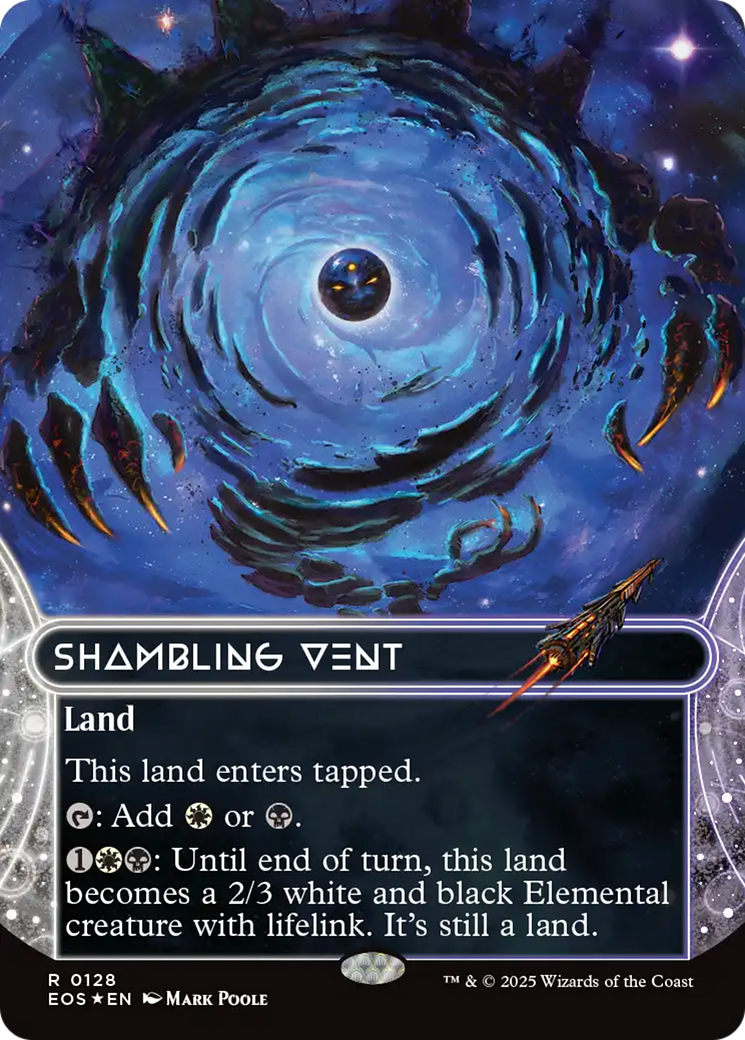 Shambling Vent (0128) (Borderless) (Galaxy Foil) [Edge of Eternities: Stellar Sights] | Exor Games Truro