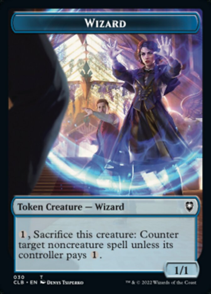 Kor Warrior // Wizard Double-Sided Token [Commander Legends: Battle for Baldur's Gate Tokens] | Exor Games Truro