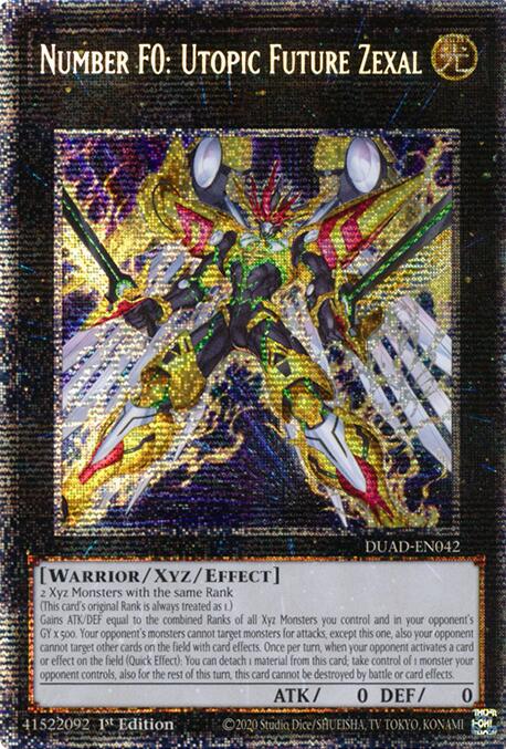 Number F0: Utopic Future Zexal (Starlight Rare) [DUAD-EN042] Starlight Rare | Exor Games Truro