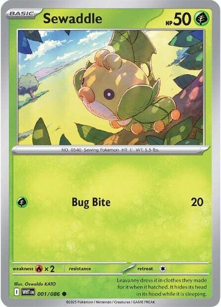 Sewaddle (001/086) [Scarlet & Violet: White Flare] | Exor Games Truro