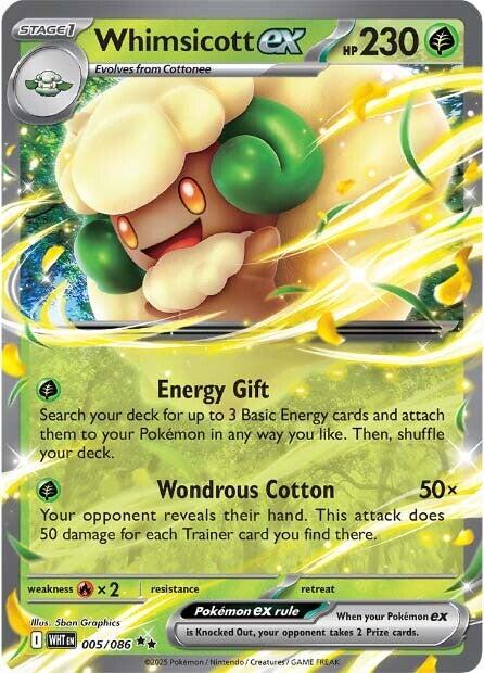 Whimsicott ex (005/086) [Scarlet & Violet: White Flare] | Exor Games Truro