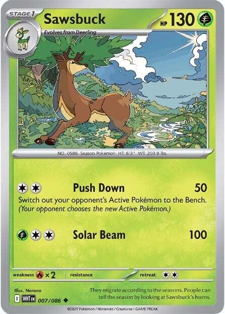 Sawsbuck (007/086) [Scarlet & Violet: White Flare] | Exor Games Truro