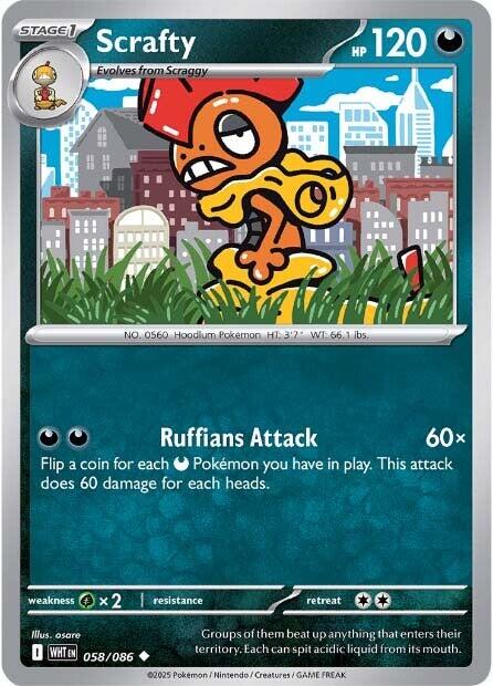 Scrafty (058/086) [Scarlet & Violet: White Flare] | Exor Games Truro