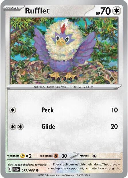 Rufflet (077/086) [Scarlet & Violet: Black Bolt] | Exor Games Truro