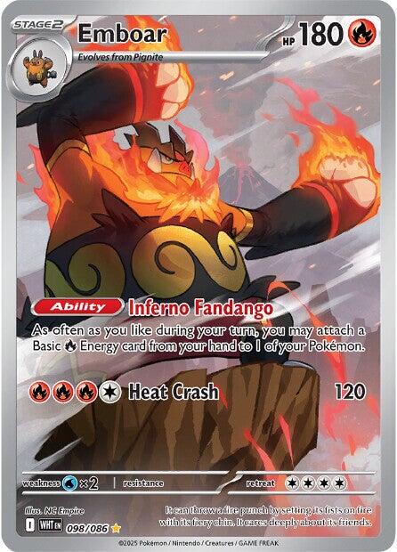 Emboar (098/086) [Scarlet & Violet: White Flare] | Exor Games Truro