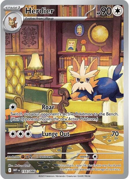 Herdier (155/086) [Scarlet & Violet: White Flare] | Exor Games Truro