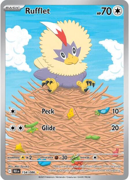 Rufflet (154/086) [Scarlet & Violet: Black Bolt] | Exor Games Truro