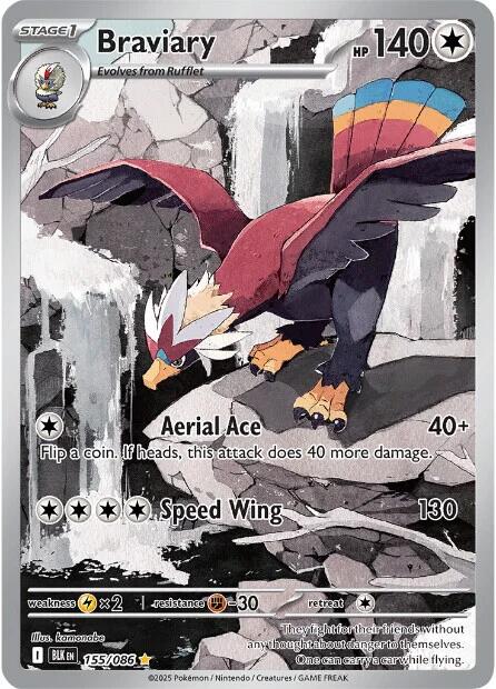 Braviary (155/086) [Scarlet & Violet: Black Bolt] | Exor Games Truro