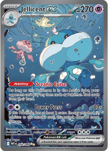Jellicent ex (168/086) [Scarlet & Violet: White Flare] | Exor Games Truro