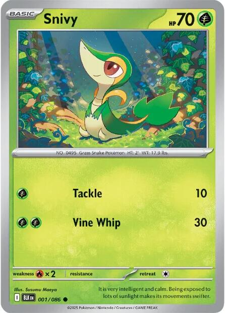 Snivy (001/086) [Scarlet & Violet: Black Bolt] | Exor Games Truro