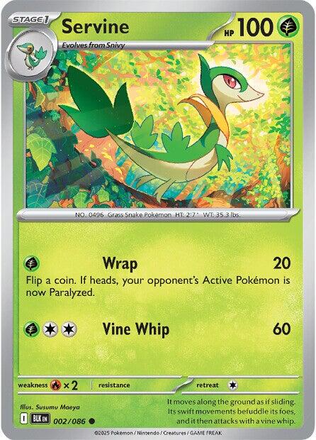 Servine (002/086) [Scarlet & Violet: Black Bolt] | Exor Games Truro