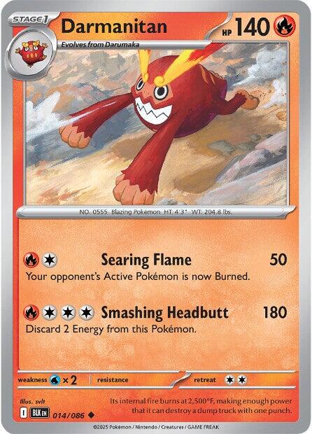 Darmanitan (014/086) [Scarlet & Violet: Black Bolt] | Exor Games Truro