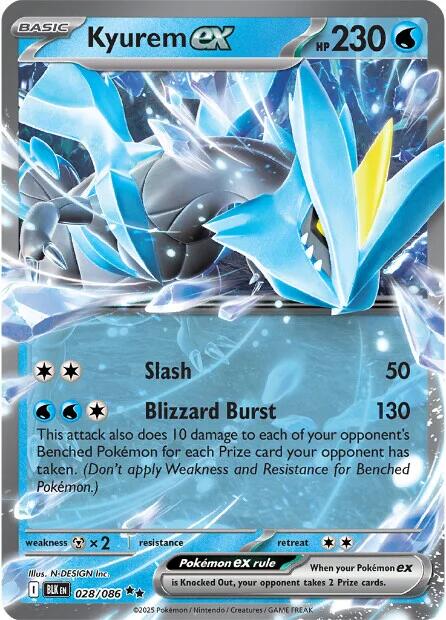 Kyurem ex (028/086) [Scarlet & Violet: Black Bolt] | Exor Games Truro