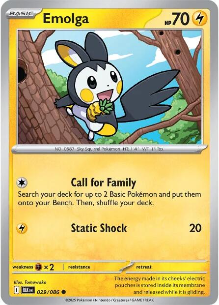 Emolga (029/086) [Scarlet & Violet: Black Bolt] | Exor Games Truro