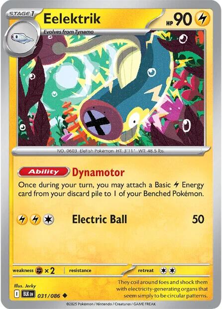 Eelektrik (031/086) [Scarlet & Violet: Black Bolt] | Exor Games Truro