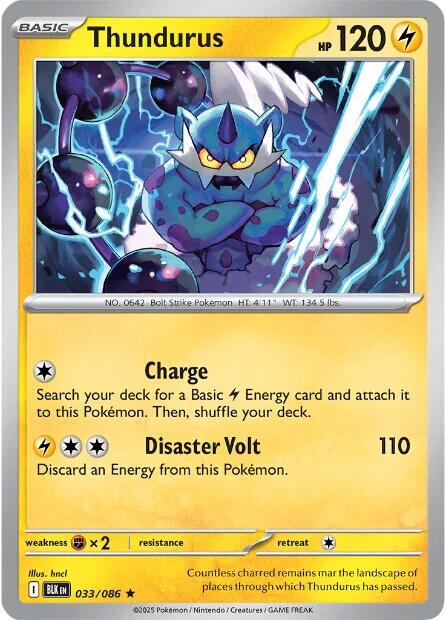 Thundurus (033/086) [Scarlet & Violet: Black Bolt] | Exor Games Truro