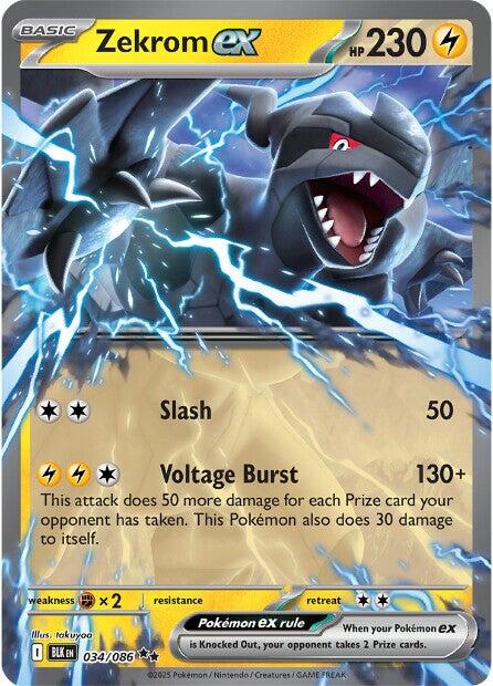 Zekrom ex (034/086) [Scarlet & Violet: Black Bolt] | Exor Games Truro