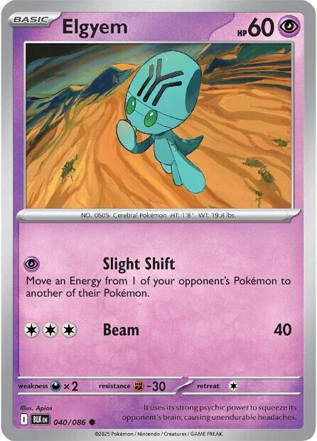 Elgyem (040/086) [Scarlet & Violet: Black Bolt] | Exor Games Truro