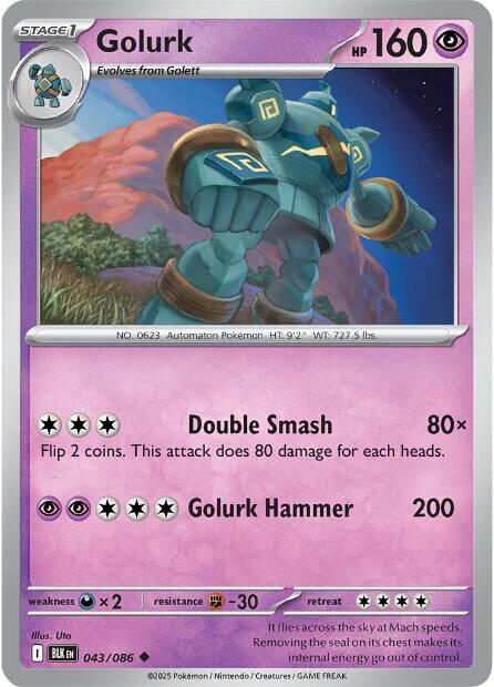 Golurk (043/086) [Scarlet & Violet: Black Bolt] | Exor Games Truro