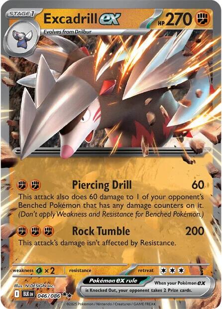 Excadrill ex (046/086) [Scarlet & Violet: Black Bolt] | Exor Games Truro