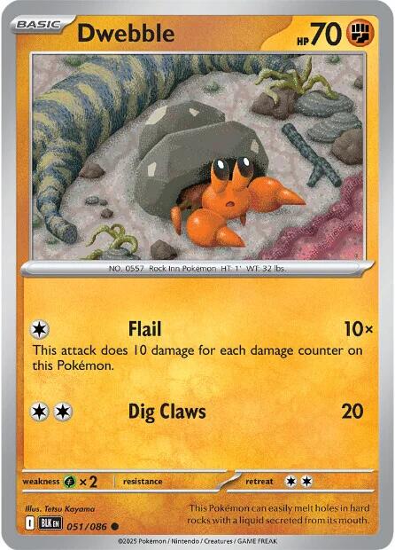 Dwebble (051/086) [Scarlet & Violet: Black Bolt] | Exor Games Truro