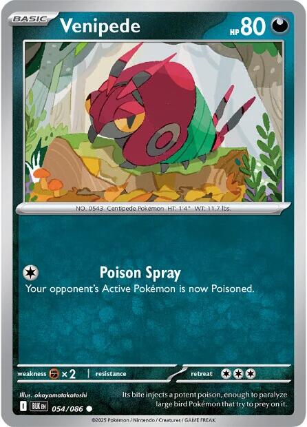 Venipede (054/086) [Scarlet & Violet: Black Bolt] | Exor Games Truro