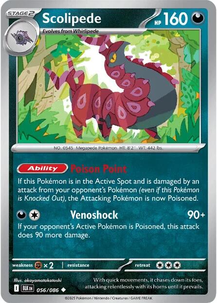 Scolipede (056/086) [Scarlet & Violet: Black Bolt] | Exor Games Truro
