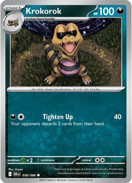 Krokorok (058/086) [Scarlet & Violet: Black Bolt] | Exor Games Truro