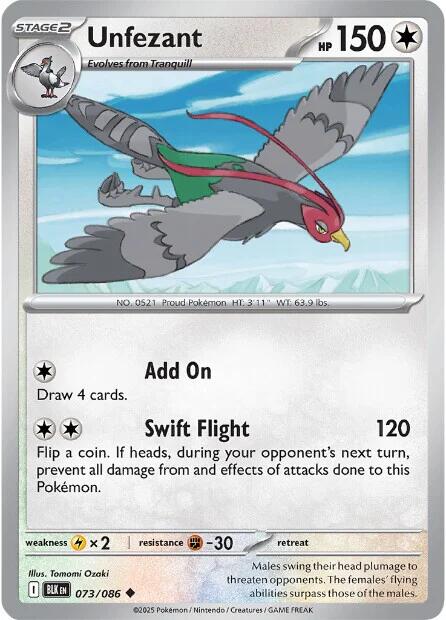 Unfezant (073/086) [Scarlet & Violet: Black Bolt] | Exor Games Truro