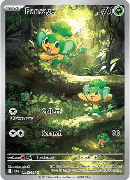Pansage (089/086) [Scarlet & Violet: Black Bolt] | Exor Games Truro