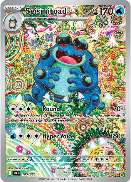 Seismitoad (105/086) [Scarlet & Violet: Black Bolt] | Exor Games Truro
