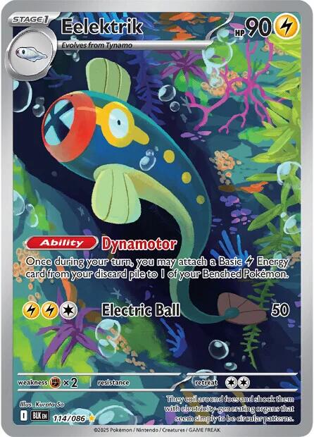 Eelektrik (114/086) [Scarlet & Violet: Black Bolt] | Exor Games Truro