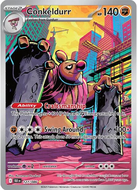 Conkeldurr (127/086) [Scarlet & Violet: Black Bolt] | Exor Games Truro