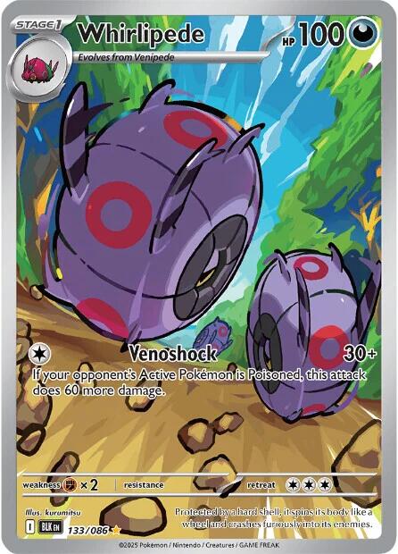 Whirlipede (133/086) [Scarlet & Violet: Black Bolt] | Exor Games Truro