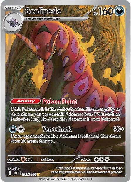 Scolipede (134/086) [Scarlet & Violet: Black Bolt] | Exor Games Truro