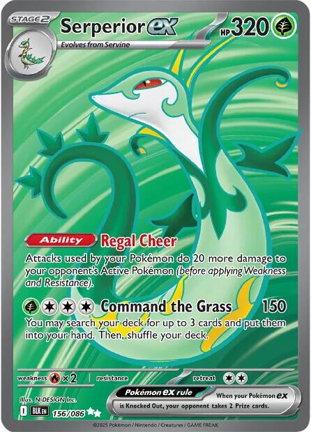 Serperior ex (156/086) [Scarlet & Violet: Black Bolt] | Exor Games Truro